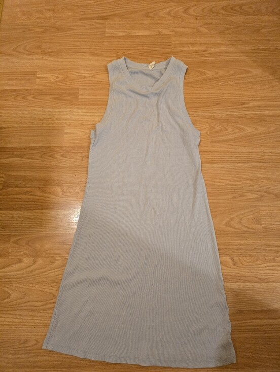 Wilfred Dresses & Skirts - Wilfred Light Blue Ribbed Tank Midi Dress